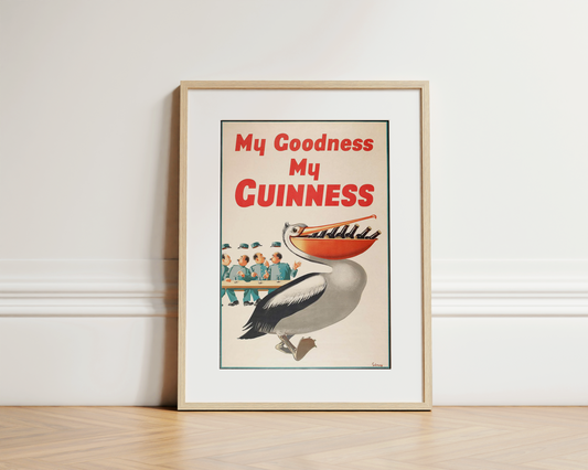 Authentic vintage Guiness advert - My Goodness my Guinness