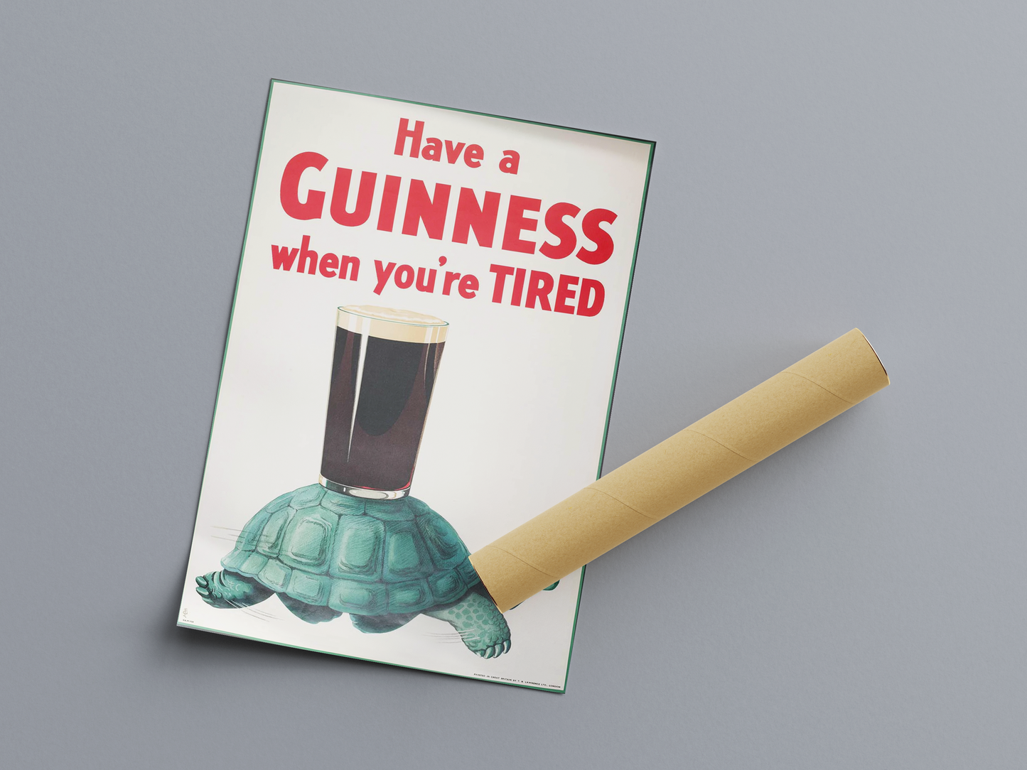 Authentic vintage Guinness advert - "Have a Guinness when you're tired"